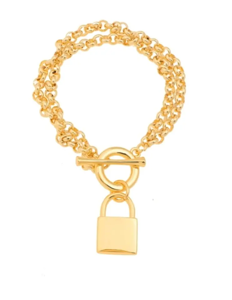 ⁨Bracelet chain and padlock (B15/TGU/104AU)⁩ at Wasserman.eu