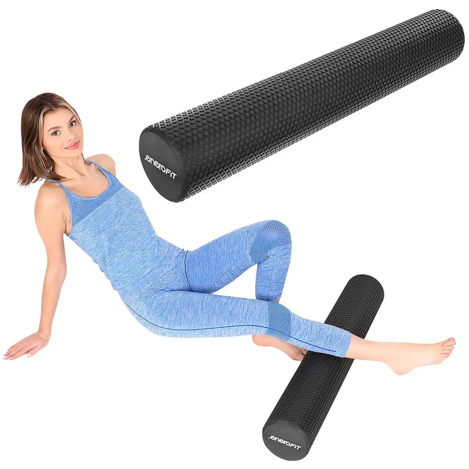 ⁨WAŁEK ROLLER FITNESS JOGA EVA 15x90CM Z WYPUSTKAMI ENERO FIT⁩ w sklepie Wasserman.eu