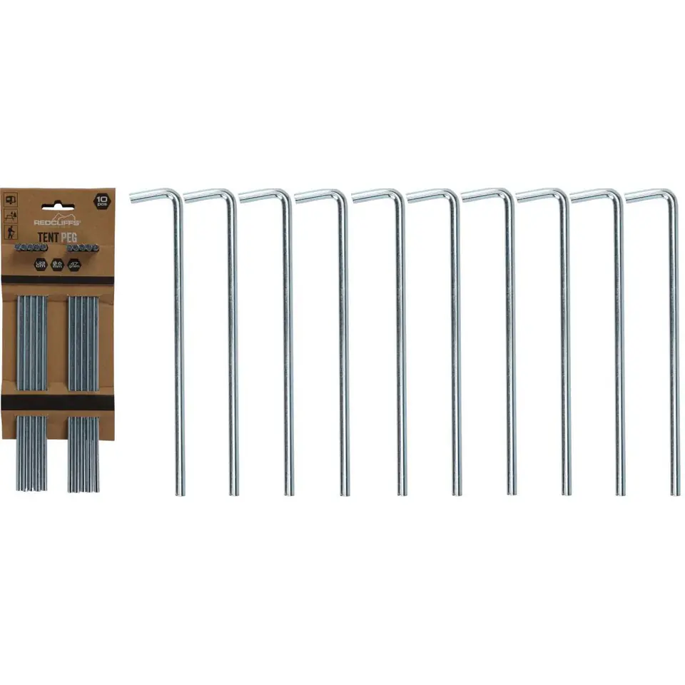 ⁨ŚLEDZIE DO NAMIOTU 23CM KPL. 10SZT METAL REDCLIFFS⁩ w sklepie Wasserman.eu