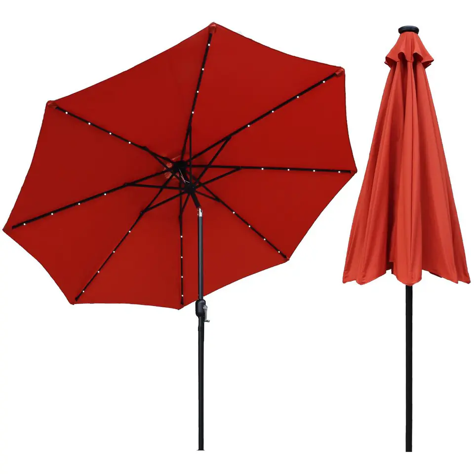 ⁨PARASOL OGRODOWY Z OŚWIETLENIEM LED 300CM COCCORA⁩ w sklepie Wasserman.eu