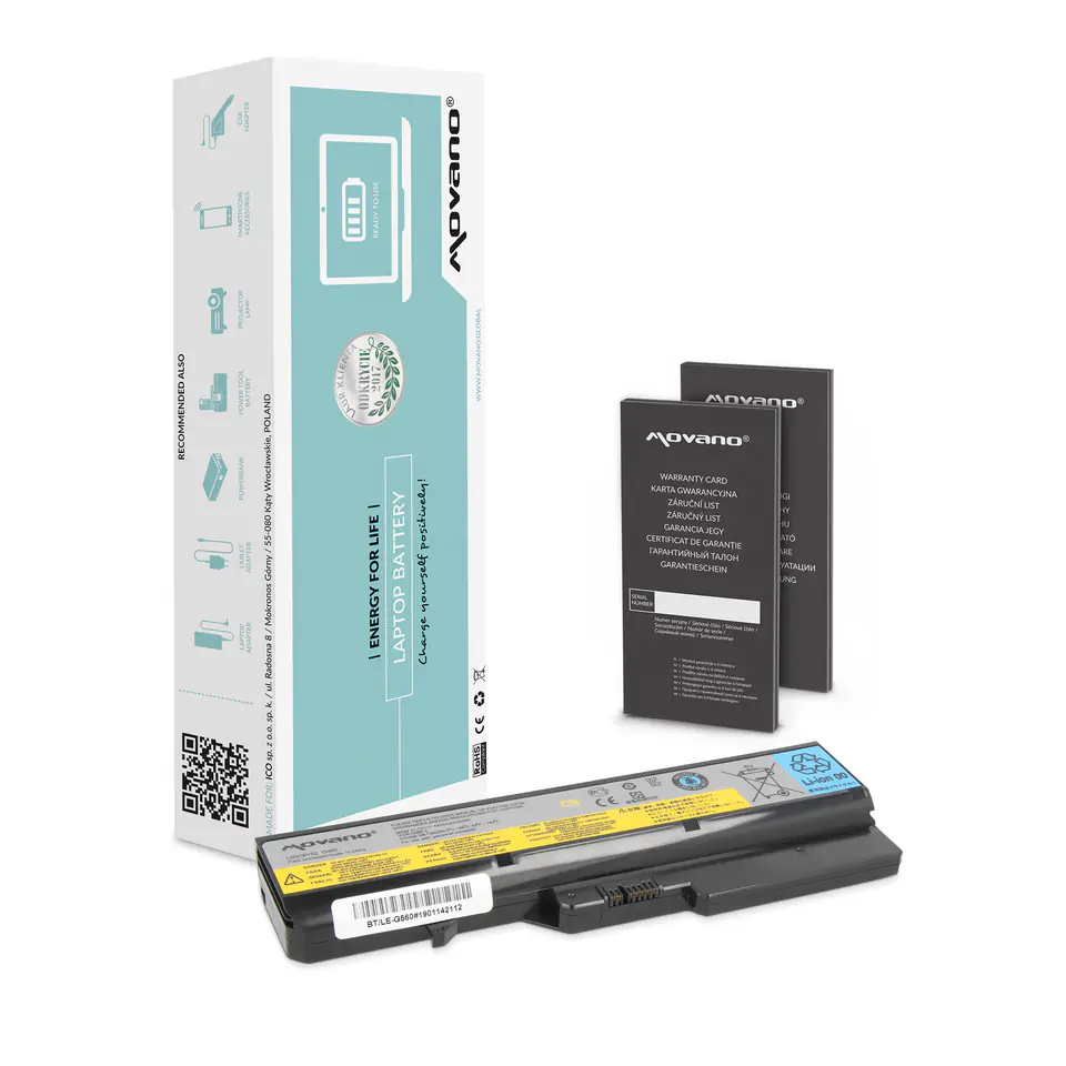 ⁨Bateria Movano do Lenovo IdeaPad G460, G560⁩ w sklepie Wasserman.eu