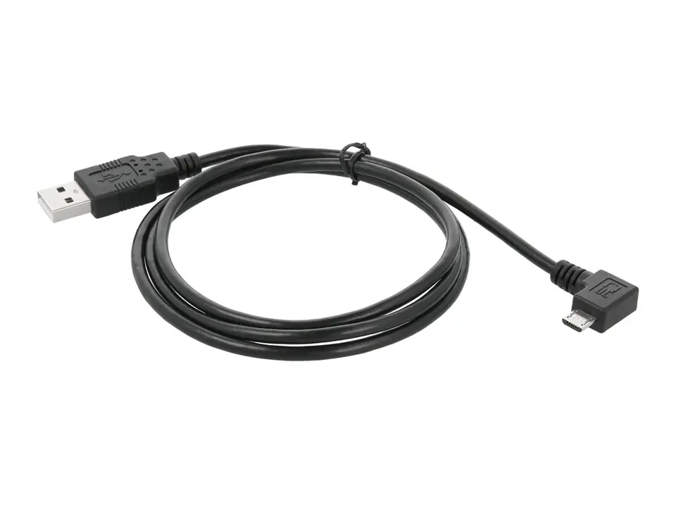 ⁨Kabel micro USB- kątowy wtyk⁩ w sklepie Wasserman.eu