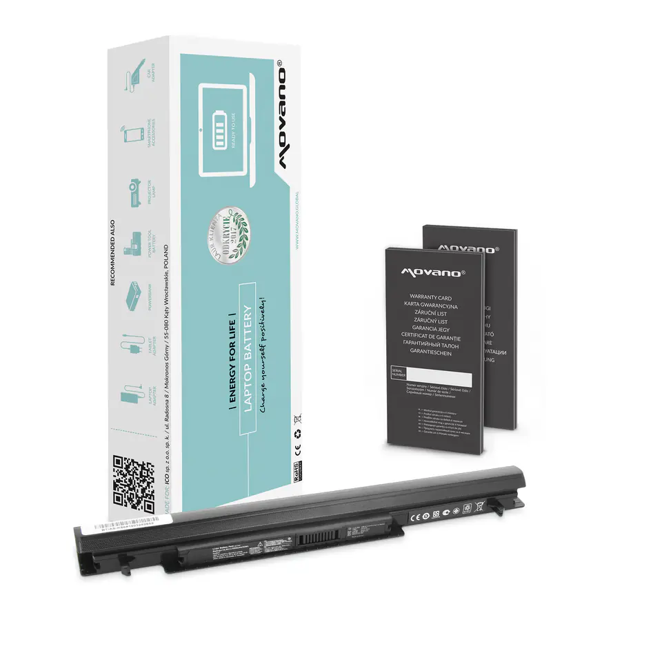 Bateria Movano do Asus A46, K56, (2200mAh) w sklepie Wasserman.eu