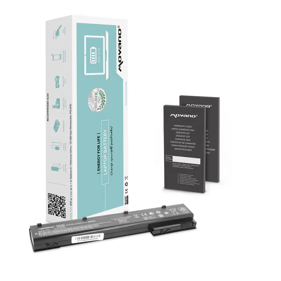 Bateria Movano do HP EliteBook 8560w, 8760w w sklepie Wasserman.eu