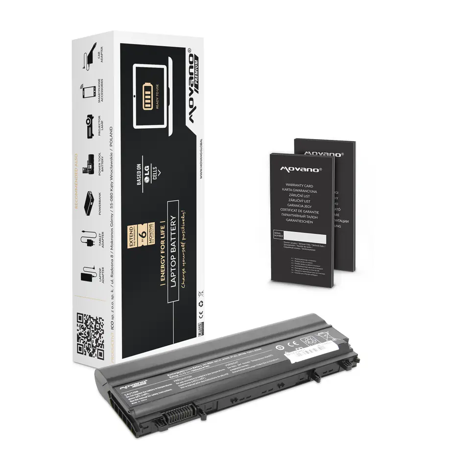 Bateria Movano Premium do Dell Latitude E5440, E5540 (7800mAh) w sklepie Wasserman.eu