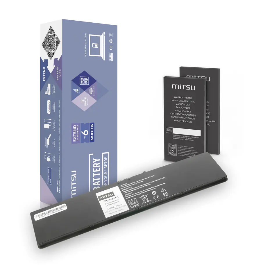 ⁨Bateria Mitsu do Dell Latitude E7440, 11.1V⁩ w sklepie Wasserman.eu
