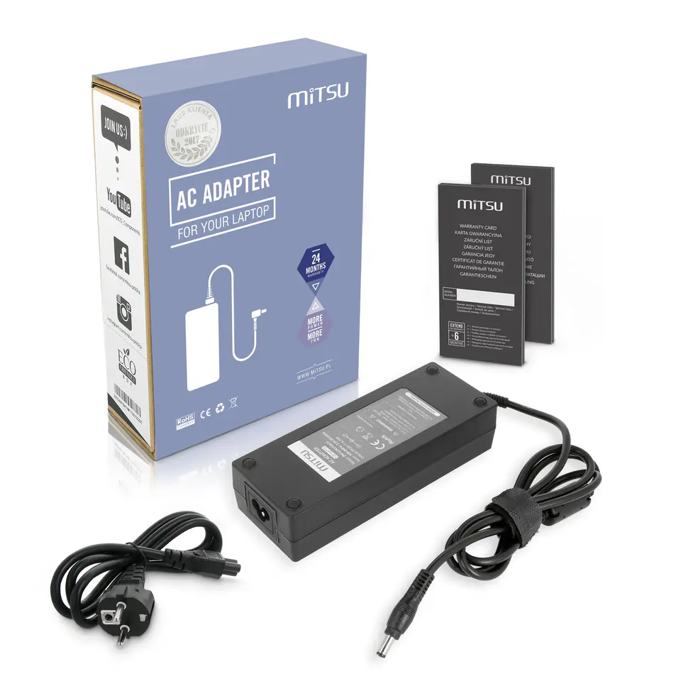 Zasilacz Mitsu 19.5v 6.15a (5.5x2.5) 120W do Lenovo w sklepie Wasserman.eu