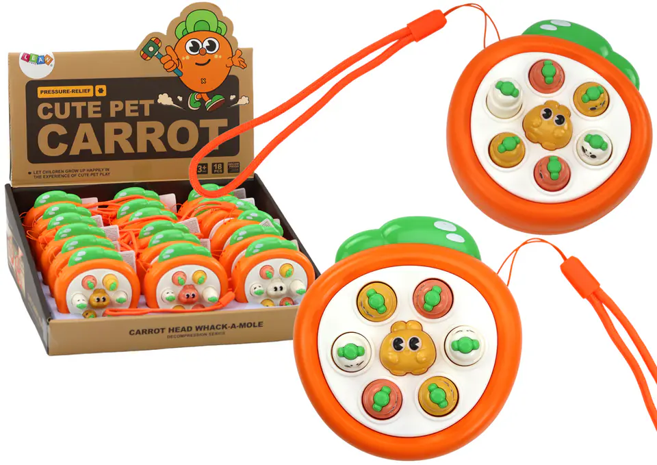 ⁨Mini Gra Zręcznościowa Wac A Mole Marchewki Pomarańczowa⁩ w sklepie Wasserman.eu