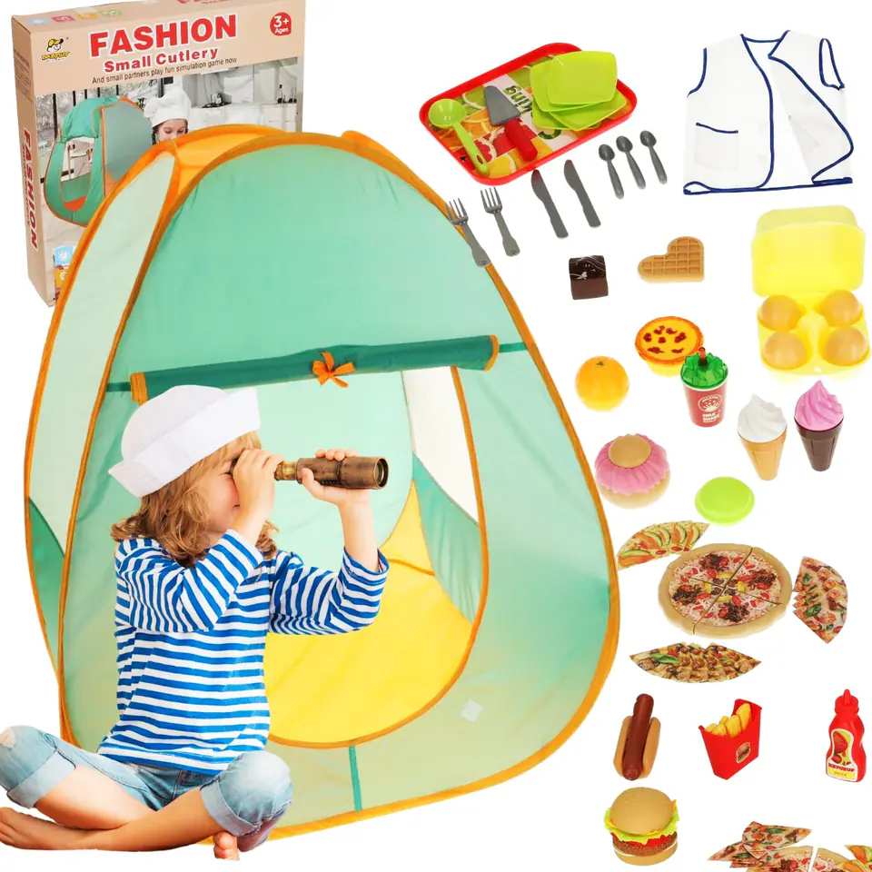 ⁨Namiot campingowy dla dzieci picnic z wyposażeniem 62 elementy⁩ w sklepie Wasserman.eu