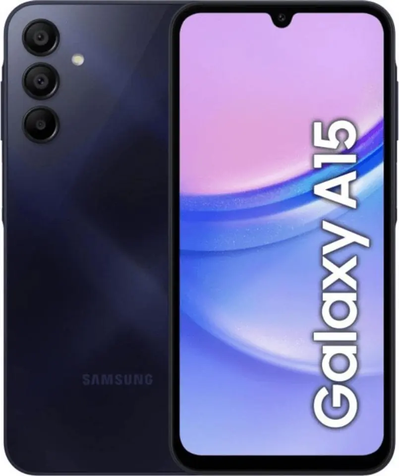 ⁨Samsung Galaxy SM-A155F 16.5 cm (6.5") Hybrid Dual SIM Android 14 4G USB Type-C 8 GB 256 GB 5000 mAh Black, Blue⁩ at Wasserman.eu