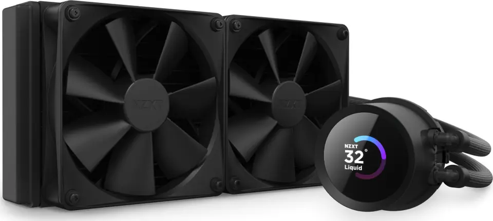 ⁨NZXT Kraken 240 Processor All-in-one liquid cooler 12 cm Black 1 pc(s)⁩ at Wasserman.eu