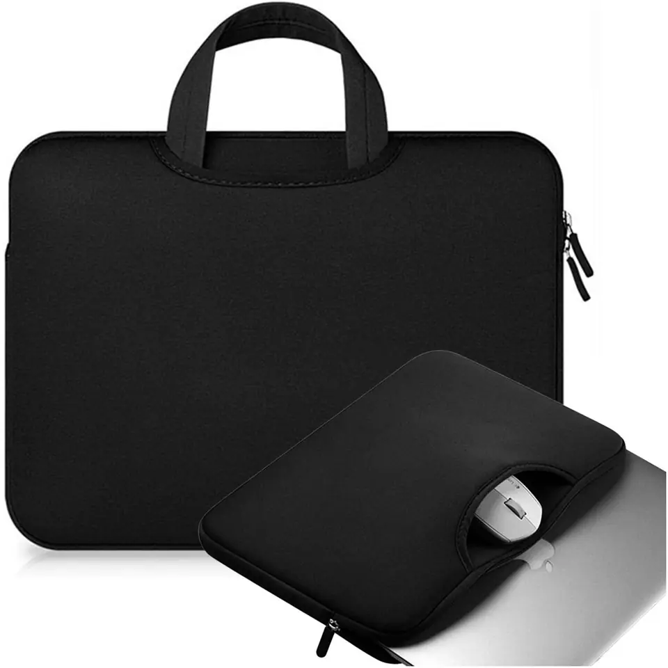 ⁨Torba pokrowiec neopren do MacBooka Air/ Pro 13'' Czarna⁩ w sklepie Wasserman.eu