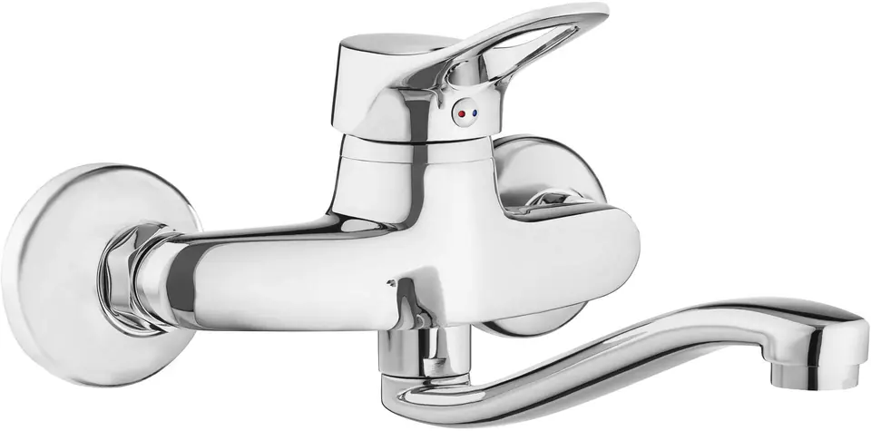 ⁨Wall-mounted kitchen faucet⁩ at Wasserman.eu