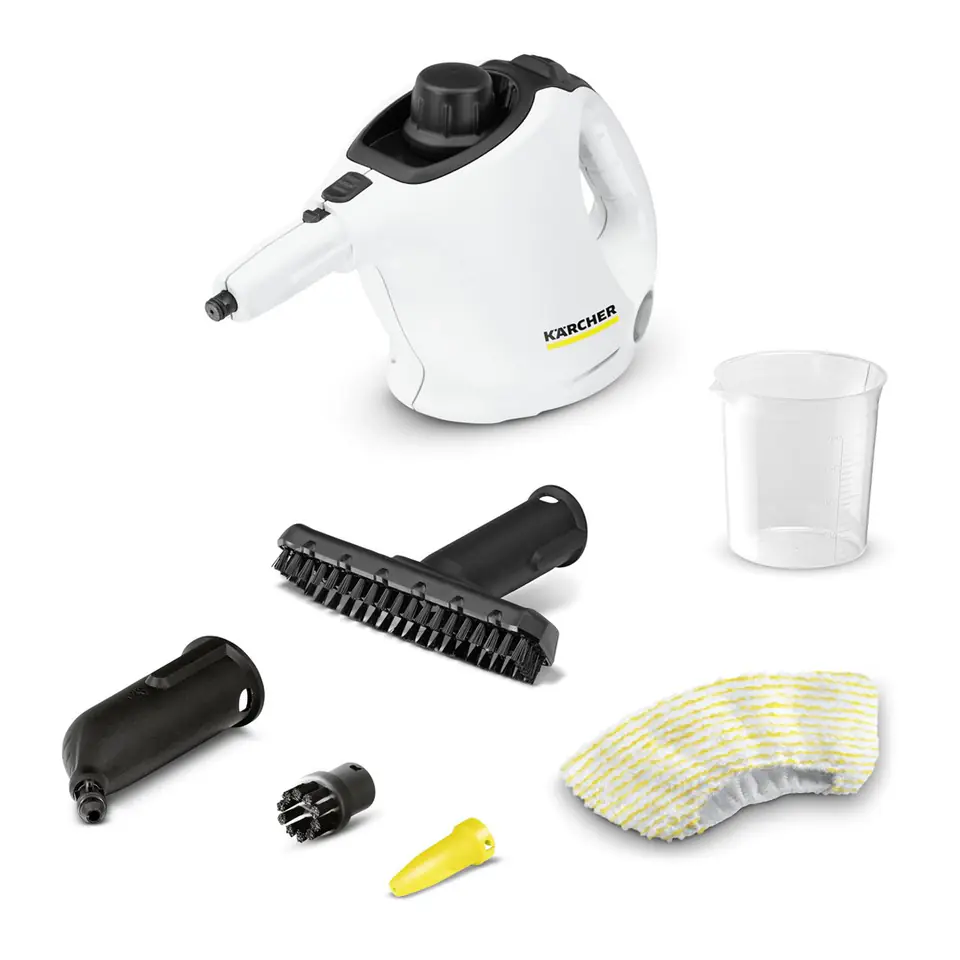 ⁨Kärcher SC 1 Cylinder steam cleaner 1200 W Black, White⁩ at Wasserman.eu