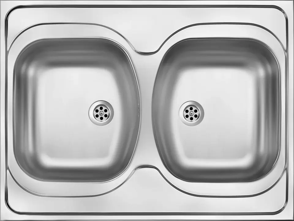 2-bowl steel sink - overlay at Wasserman.eu