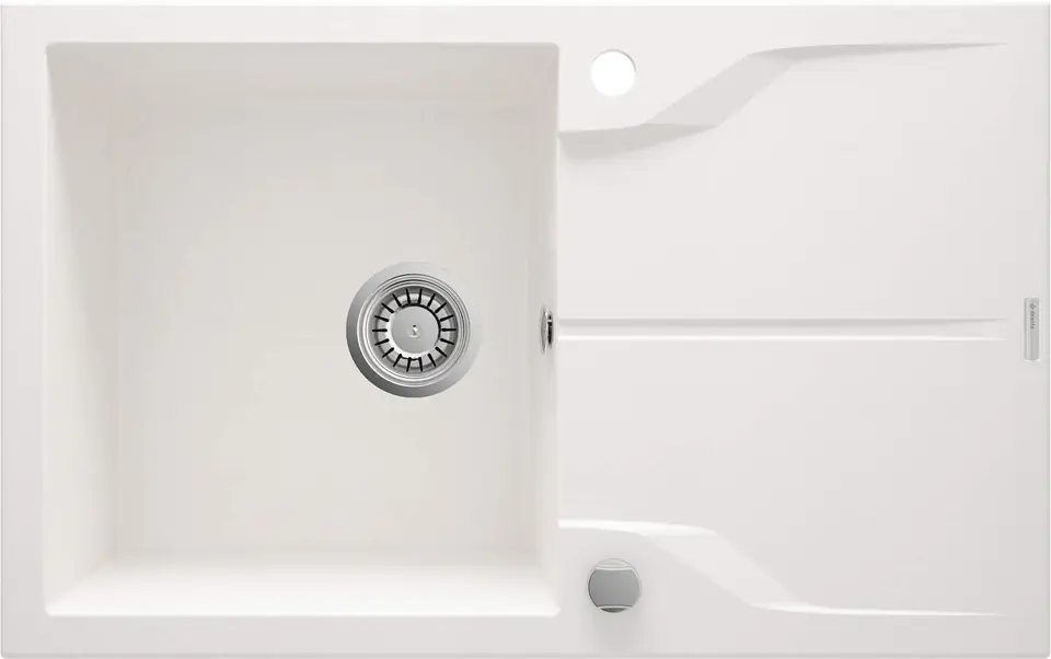 1-bowl granite sink with drainer - mounted flush with the worktop at Wasserman.eu