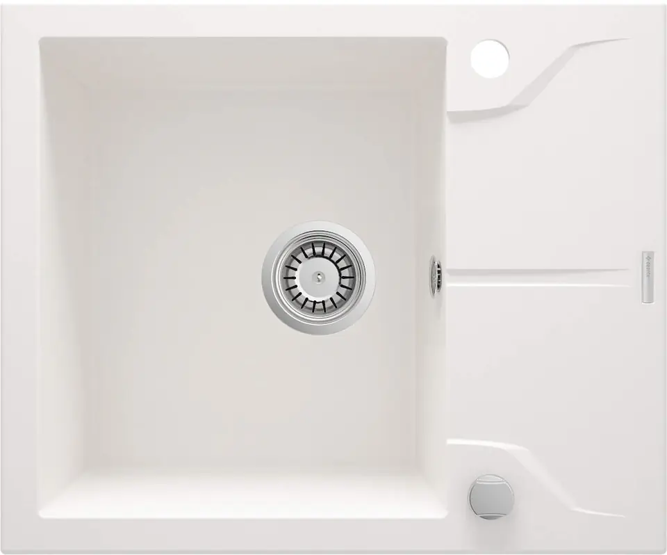 ⁨1-bowl granite sink with drainer⁩ at Wasserman.eu