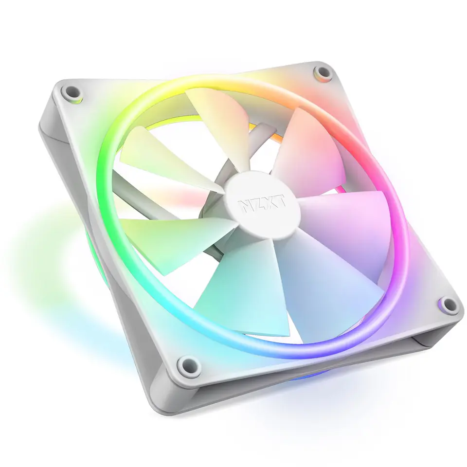 ⁨NZXT F120P RGB Duo 120mm Wentylator Biały⁩ w sklepie Wasserman.eu