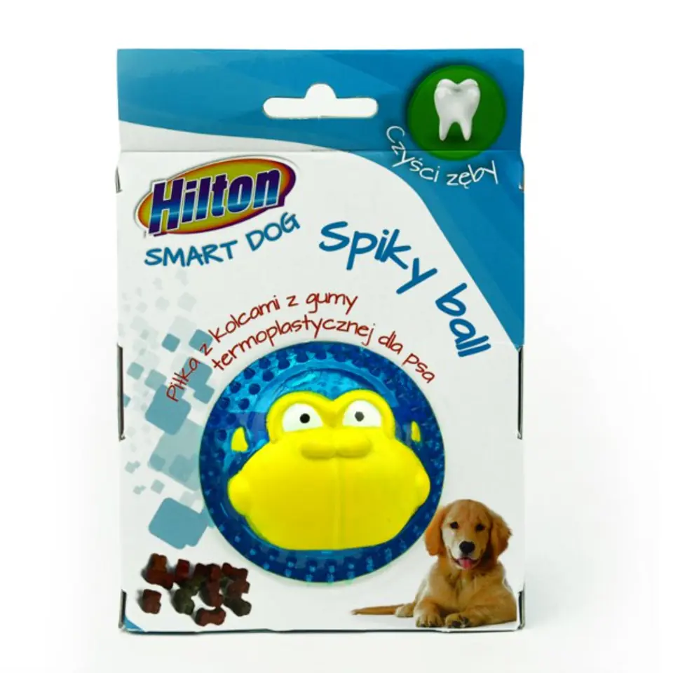 HILTON Dog Spiky Ball mix kolor piłka z kolcami 8cm dla psa w sklepie Wasserman.eu