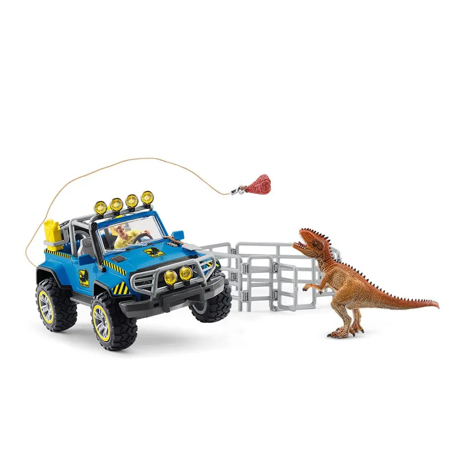 ⁨schleich Dinosaurs Off-road vehicle with dino outpost⁩ at Wasserman.eu