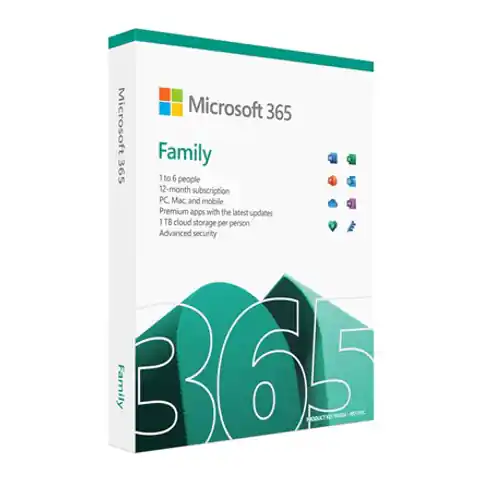 ⁨Microsoft 365 Family - bokspakke (1 ar⁩ at Wasserman.eu