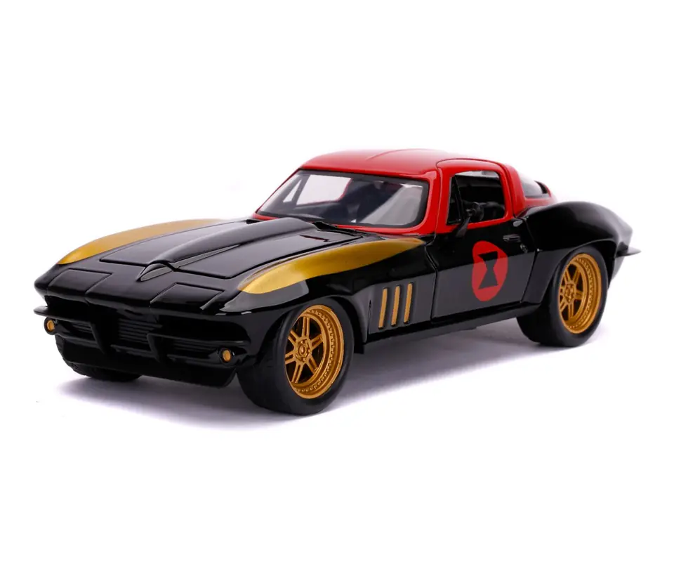 ⁨Auto Marvel Black Widow Chevy 1966 1:24 Dickie⁩ w sklepie Wasserman.eu