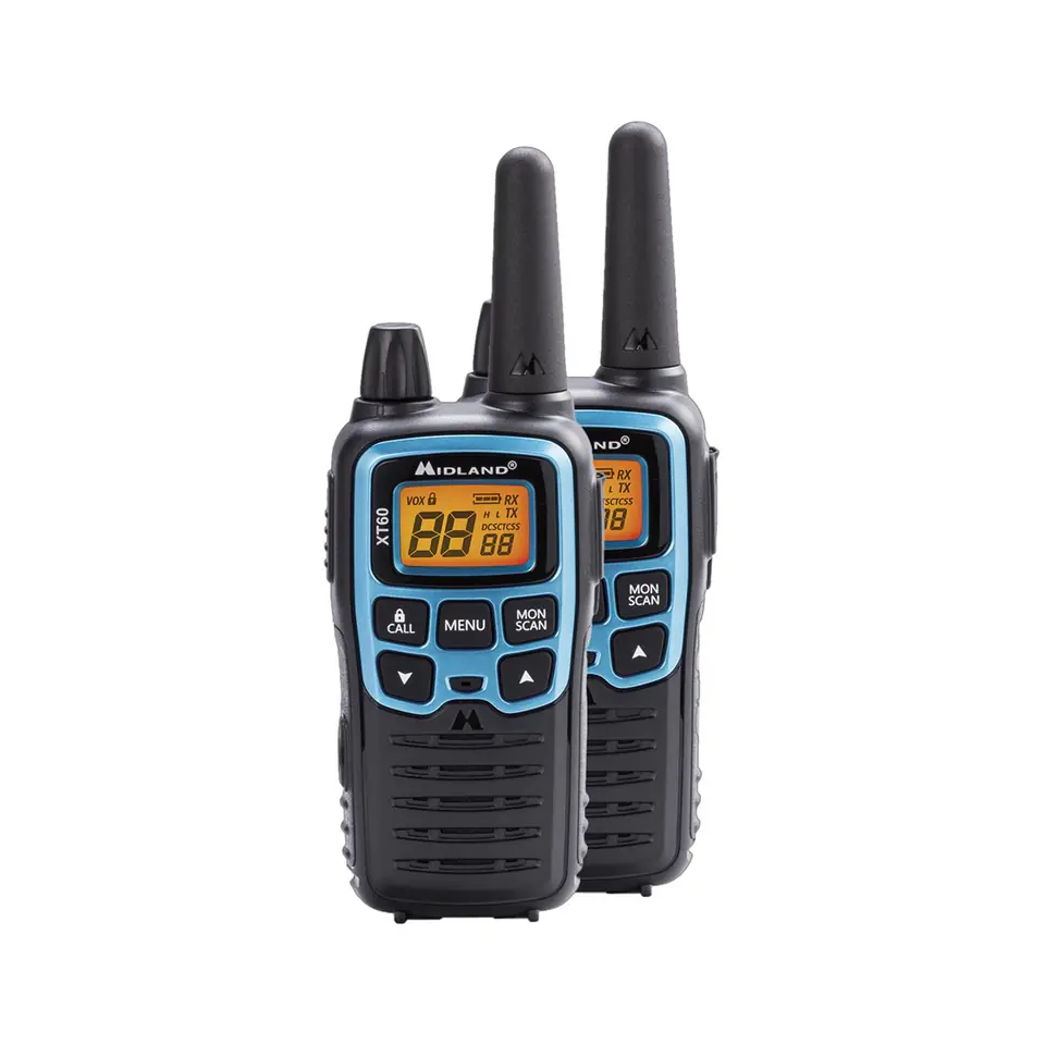 Midland XT60 krótkofalówka 24 kan. 446.00625 - 446.0937 MHz Czarny, Niebieski w sklepie Wasserman.eu