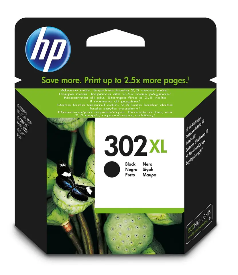 ⁨HP 302XL High Yield Black Original Ink Cartridge⁩ at Wasserman.eu