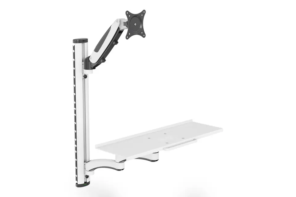 Ramię naścienne pojedyncze 1xLCD + klawiatura, max. 32" i 8kg uchylno-obrotowe 360° (PIVOT) w sklepie Wasserman.eu