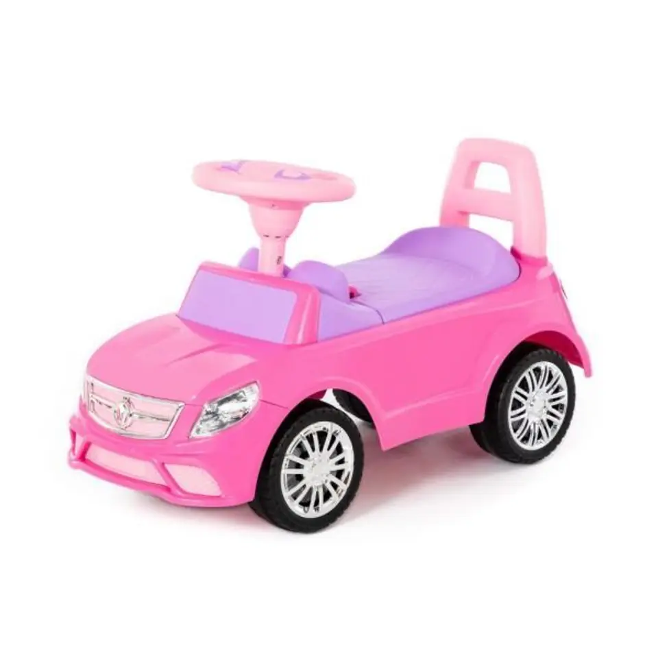 ⁨Polesie 84491 Samochód-jeździk SuperCar Nr3 z sygnałem dźwiękowym różowy jeździdełko auto pojazd⁩ w sklepie Wasserman.eu