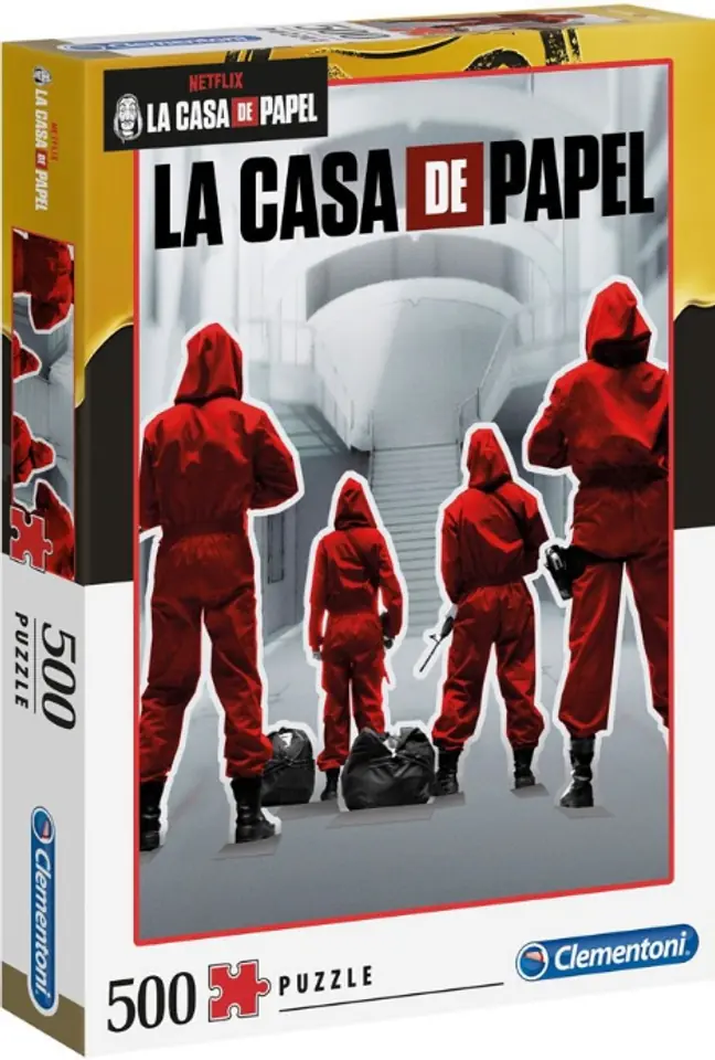 PUZZLE DOM Z PAPIERU 500 LA CASA DE PAPEL CLEMENTONI w sklepie Wasserman.eu