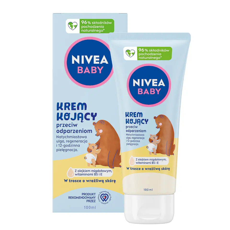 ⁨NIVEA BABY Krem kojący p/odparzeniom 100ml 80521⁩ w sklepie Wasserman.eu