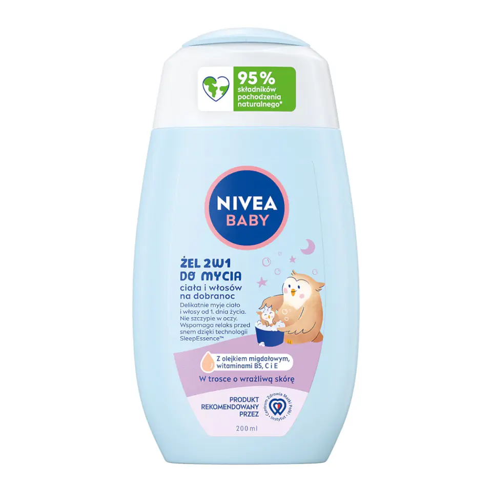 ⁨NIVEA BABY Żel d/mycia ciała/wł 200ml 2w1  80546⁩ w sklepie Wasserman.eu