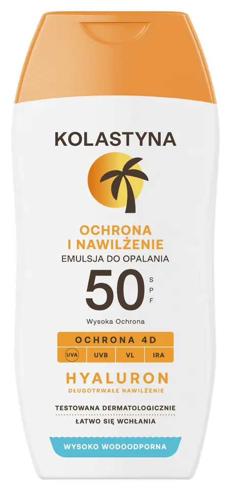 ⁨KOLASTYNA Emulsja do opalania - Ochrona i Nawilżenie SPF50  150ml⁩ w sklepie Wasserman.eu