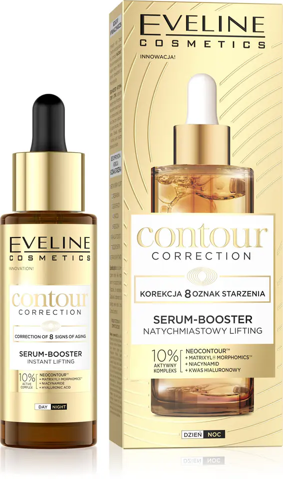 ⁨EVELINE Contour Correction Serum Booster do twarzy - Natychmiastowy Lifting 30 ml⁩ w sklepie Wasserman.eu