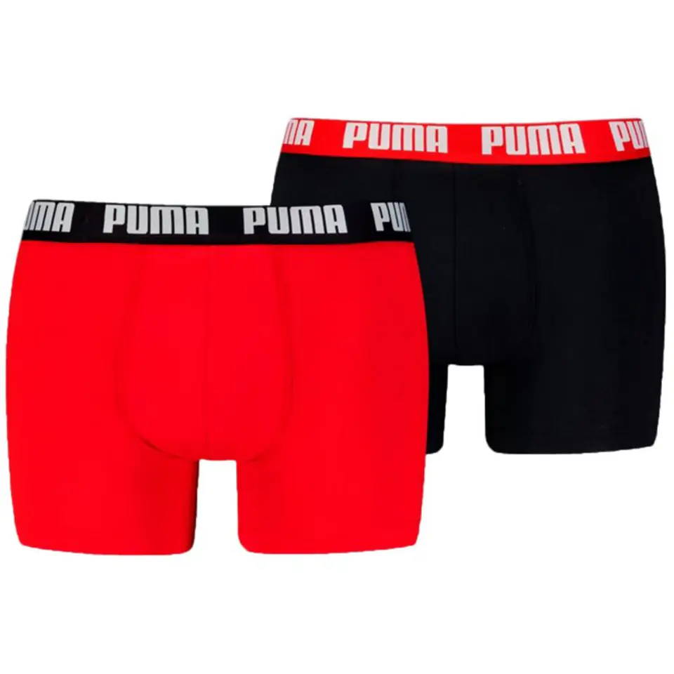 ⁨Bokserki Puma Everyday Basic M 938320 (kolor Czerwony, rozmiar M)⁩ w sklepie Wasserman.eu