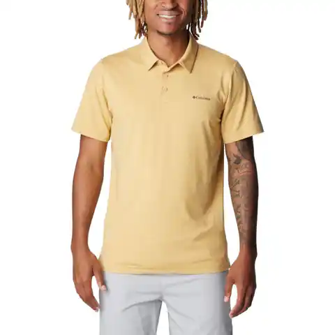 ⁨Koszulka Columbia Tech Trail Polo Shirt M (kolor Żółty, rozmiar M)⁩ w sklepie Wasserman.eu