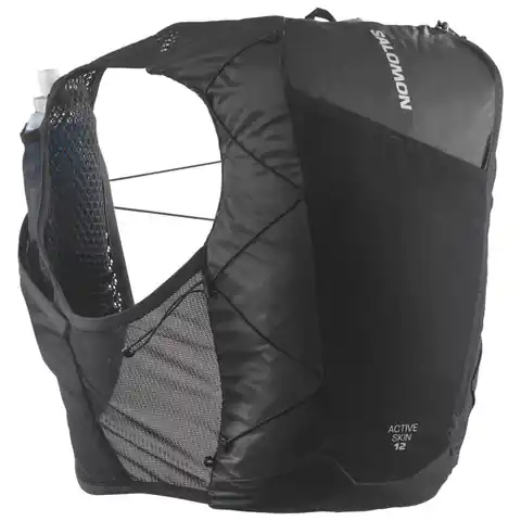 ⁨Plecak Salomon Active Skin 12 Set C21 (kolor Czarny, rozmiar M)⁩ w sklepie Wasserman.eu