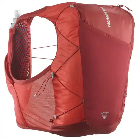 ⁨Plecak Salomon Active Skin 12 Set C21 (kolor Czerwony, rozmiar M)⁩ w sklepie Wasserman.eu