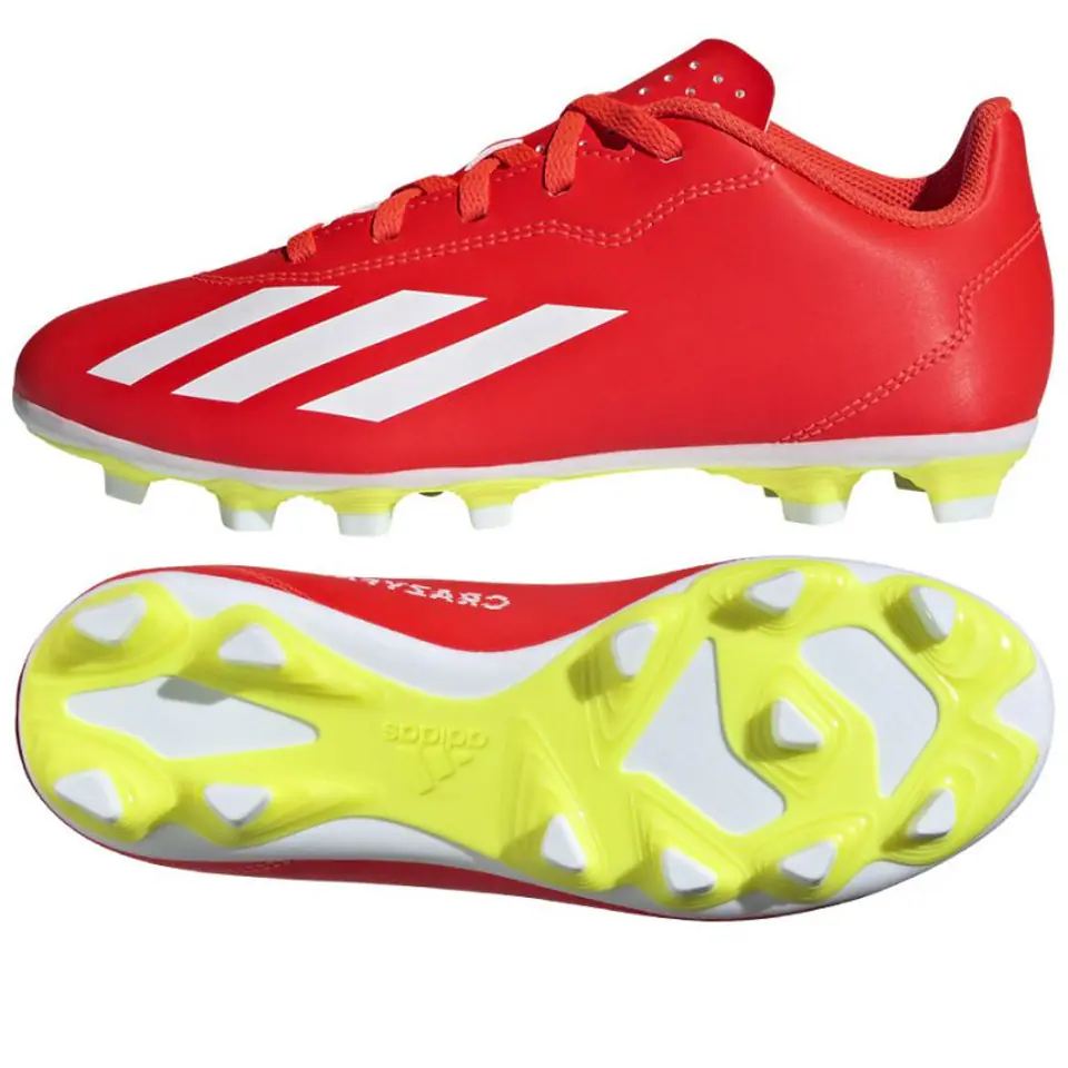 ⁨Buty piłkarskie adidas X Crazyfast Club FxG Jr (kolor Czerwony, rozmiar 35)⁩ w sklepie Wasserman.eu