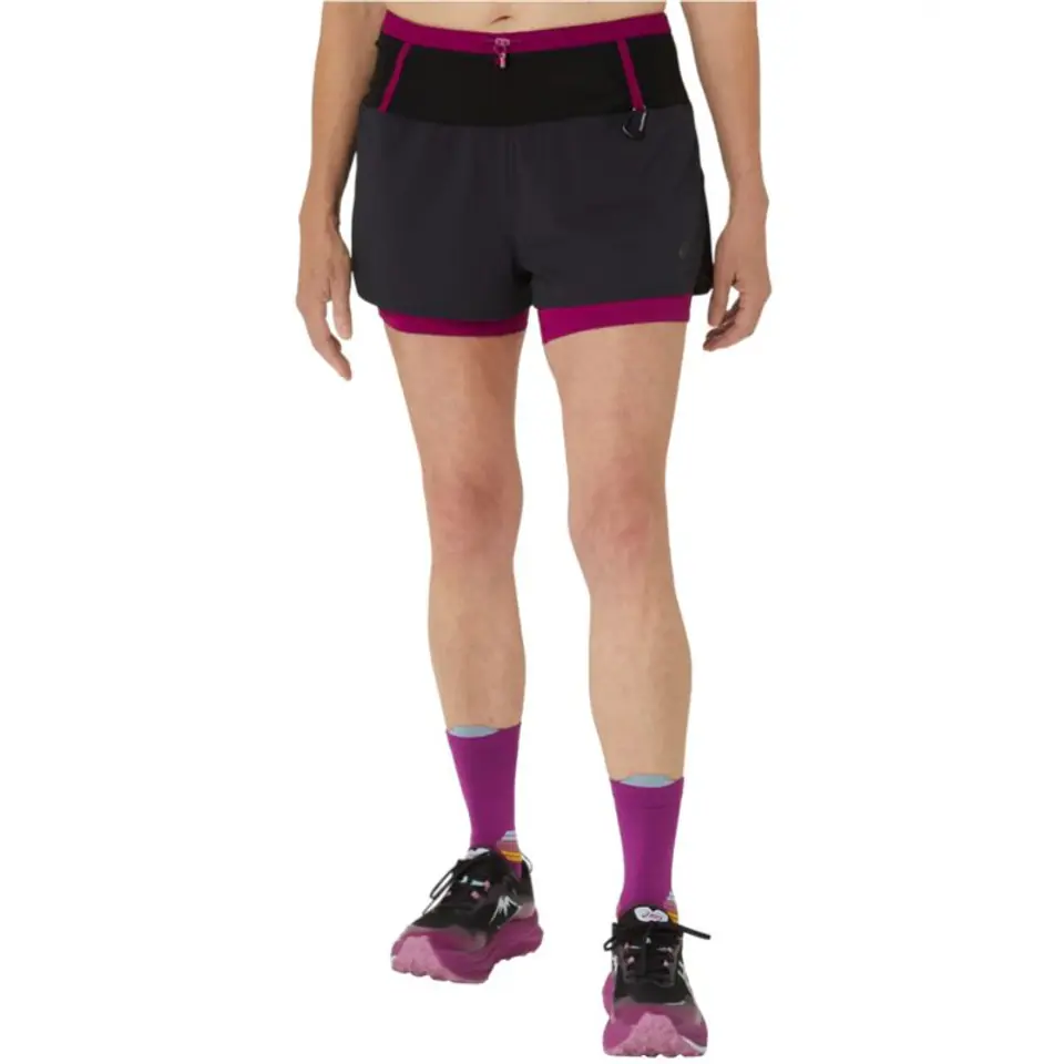 ⁨Spodenki Asics Fujitrail 2-N-1 Short W (kolor Czarny, rozmiar L)⁩ w sklepie Wasserman.eu