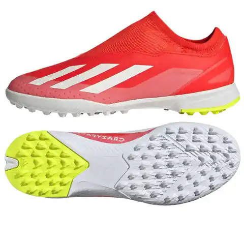 ⁨Buty piłkarskie adidas X Crazyfast League LL TF Jr (kolor Czerwony, rozmiar 35)⁩ w sklepie Wasserman.eu
