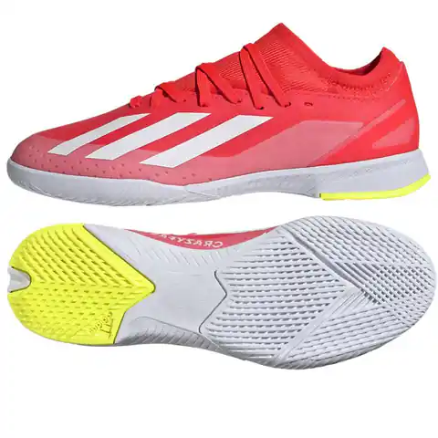 ⁨Buty piłkarskie adidas X Crazyfast League IN Jr (kolor Czerwony, rozmiar 32)⁩ w sklepie Wasserman.eu