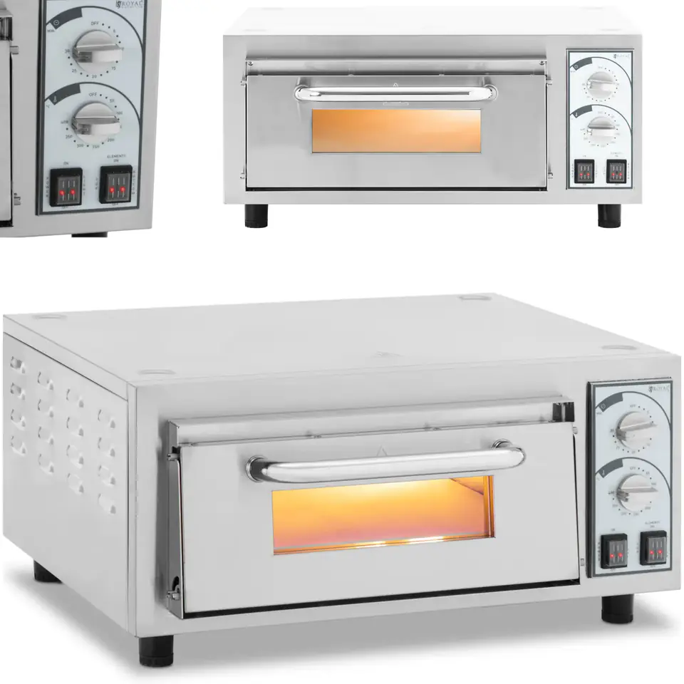 ⁨Profesjonalny piec do pizzy jednokomorowy na 1 pizzę śr. 35 cm 2200 W⁩ w sklepie Wasserman.eu