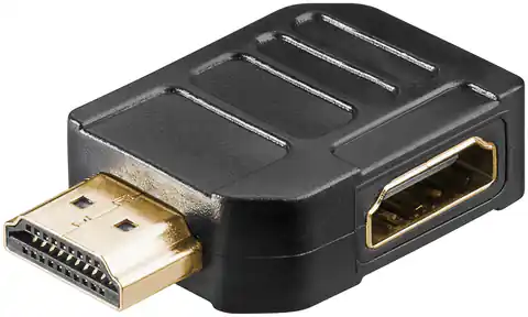 ⁨Adapter gniazdo - wtyk HDMI 2.1 8K POZIOMY 270st.⁩ w sklepie Wasserman.eu
