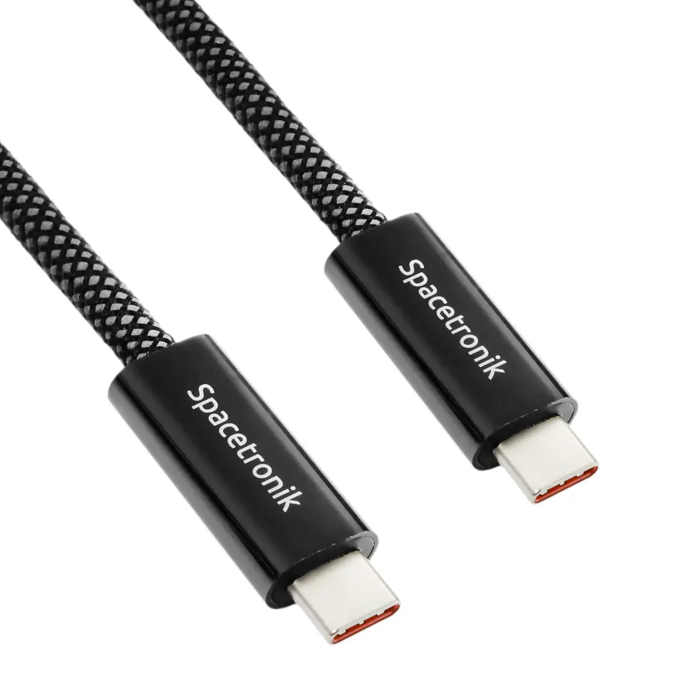 ⁨Kabel USB-C 4.0 40Gbit/s Gen3x2 Spacetronik 1.2m⁩ w sklepie Wasserman.eu
