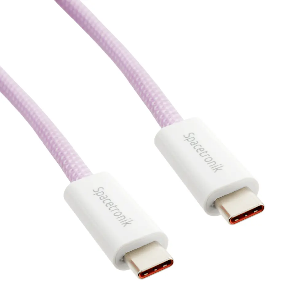 ⁨Kabel USB-C 4.0 40Gbit/s Gen3x2 Spacetronik 1.2m⁩ w sklepie Wasserman.eu