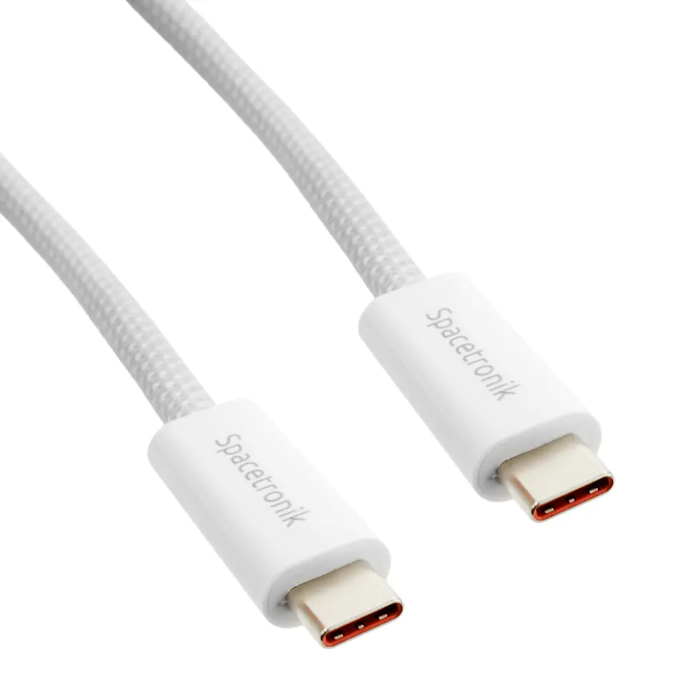 ⁨Kabel USB-C 4.0 40Gbit/s Gen3x2 Spacetronik 1.2m⁩ w sklepie Wasserman.eu