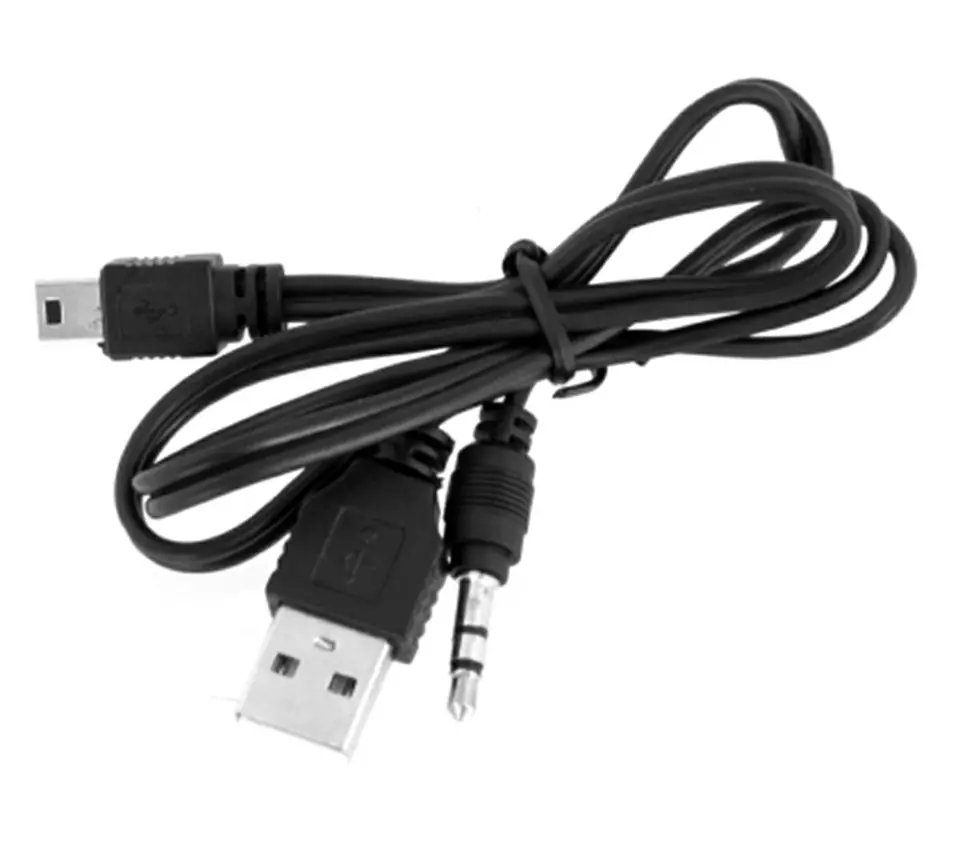 ⁨AK287 Przejściówka mini usb-usb/jack3.5⁩ w sklepie Wasserman.eu