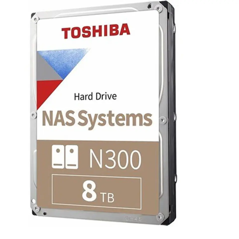 ⁨Toshiba N300 NAS internal hard drive 8 TB 7200 RPM 256 MB 3.5" Serial ATA III⁩ at Wasserman.eu